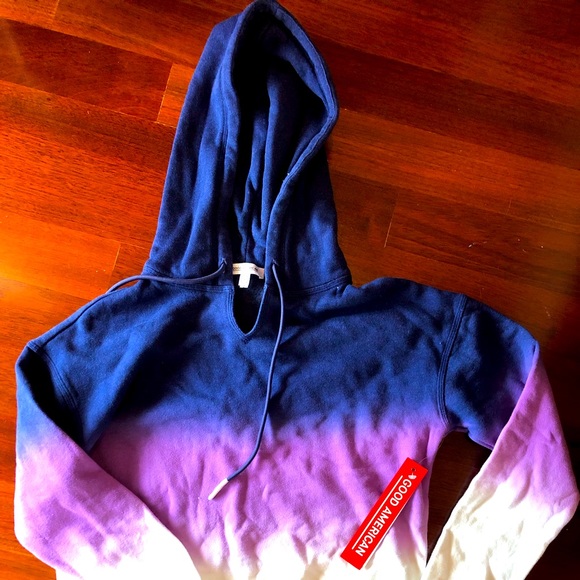 Good American cropped ombré sweatshirt - Picture 1 of 1